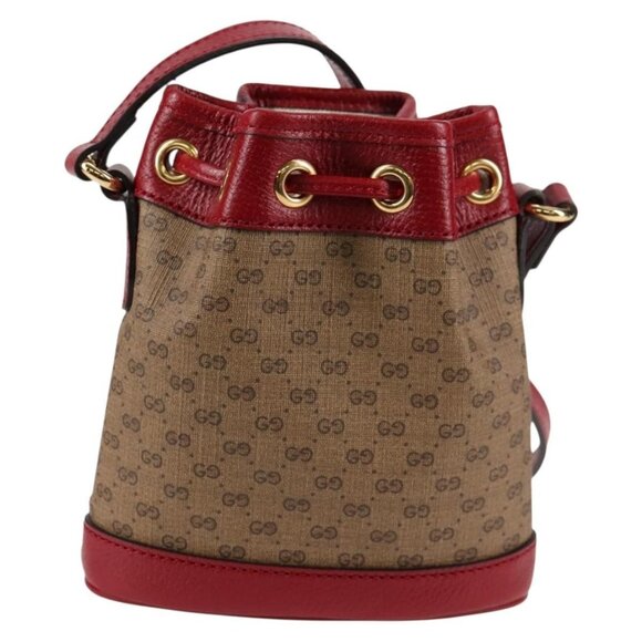 GUCCI Micro GG Supreme Doraemon Collaboration Bag PVC Beige Auth - Picture 4 of 16